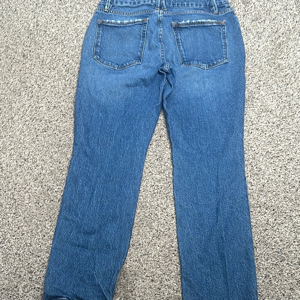Good American blue straight jeans g o indigo denim ankle size 26 - Picture 8 of 10